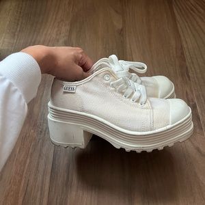 Guess platform tennis shoes